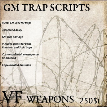 Second Life Marketplace - VF Weapons TRAP Scripts(Box)